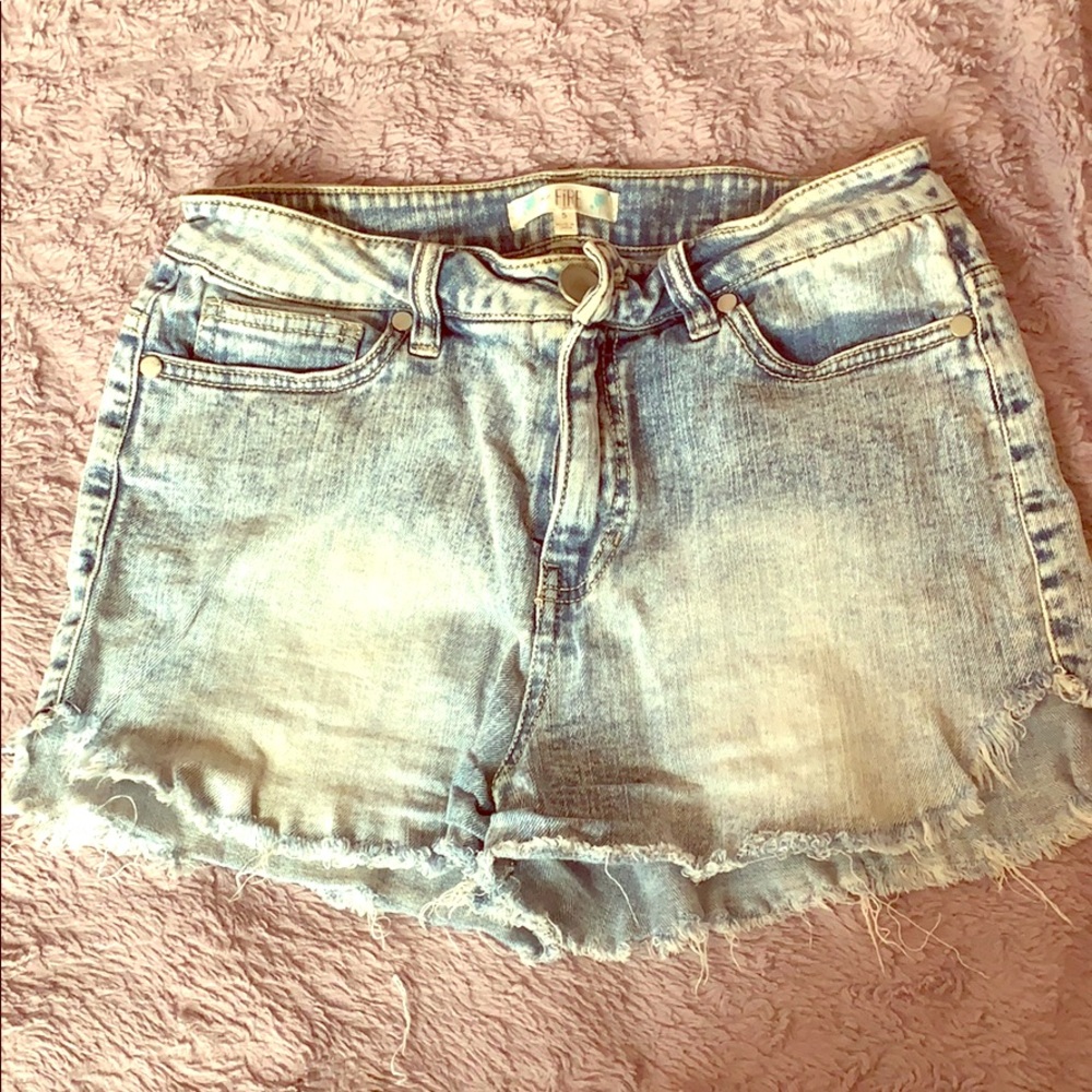 Denim booty shorts